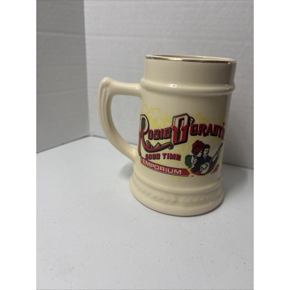 Rosie O' Grady's Good Time Emporium Beer Mug Stein Orlando Florida VTG 1980s